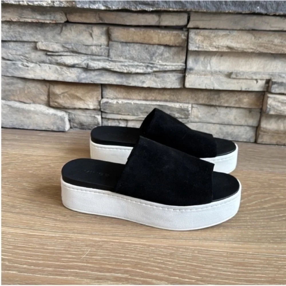 Vince Two-Tone Platform Slides